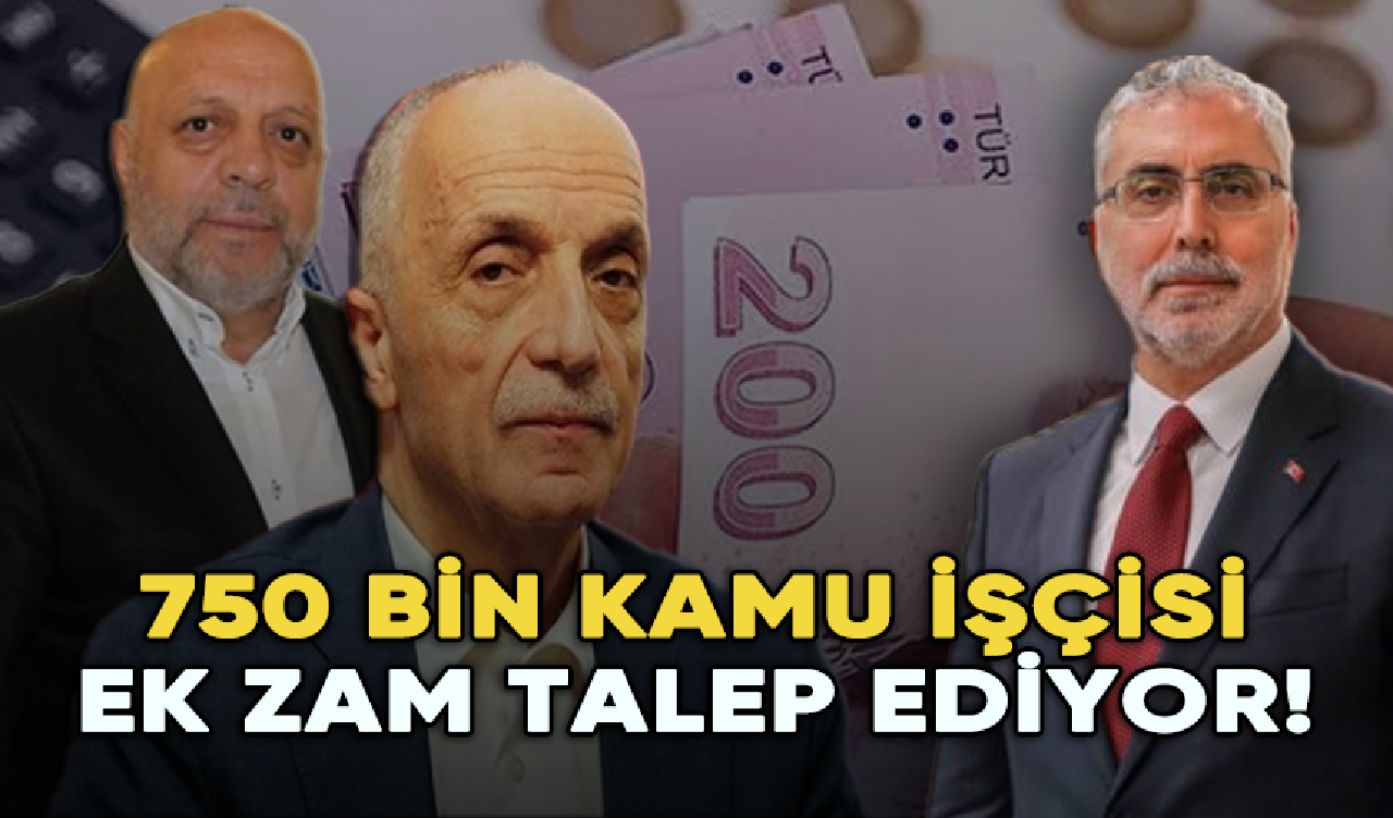 750 bin kamu işçisi ek zam talep ediyor!