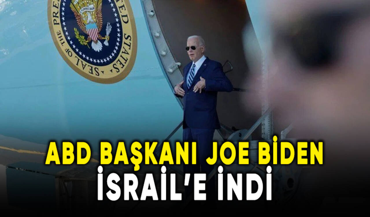 ABD başkanı Biden İsrail'e indi