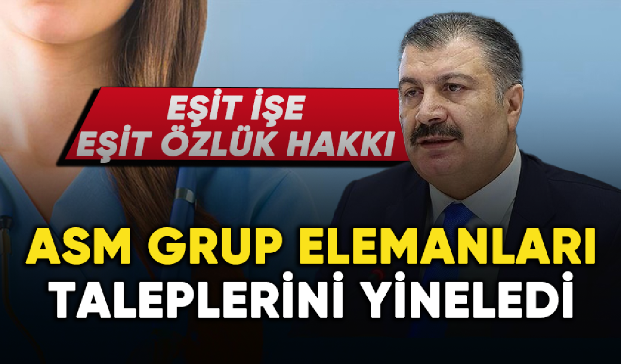 ASM Grup Elemanları taleplerini yineledi: Eşit işe eşit hak!