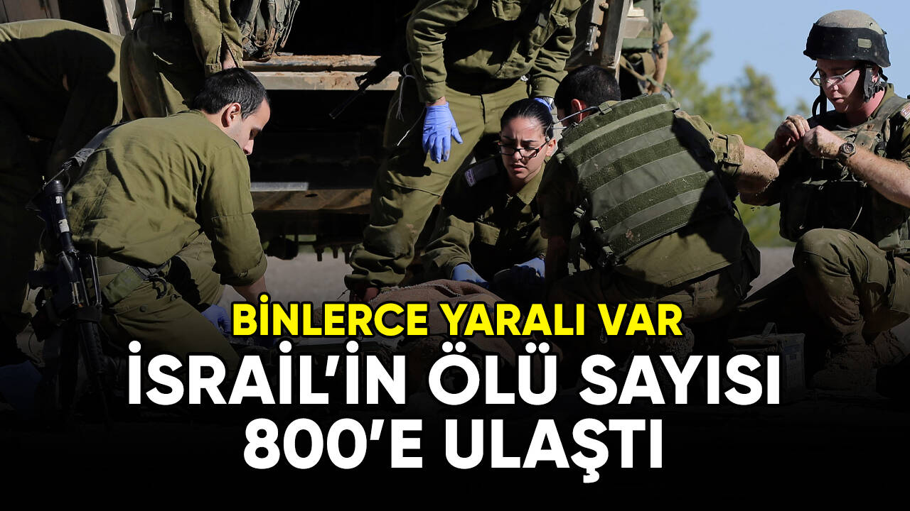 İsraillilerin ölü sayısı 800'e ulaştı