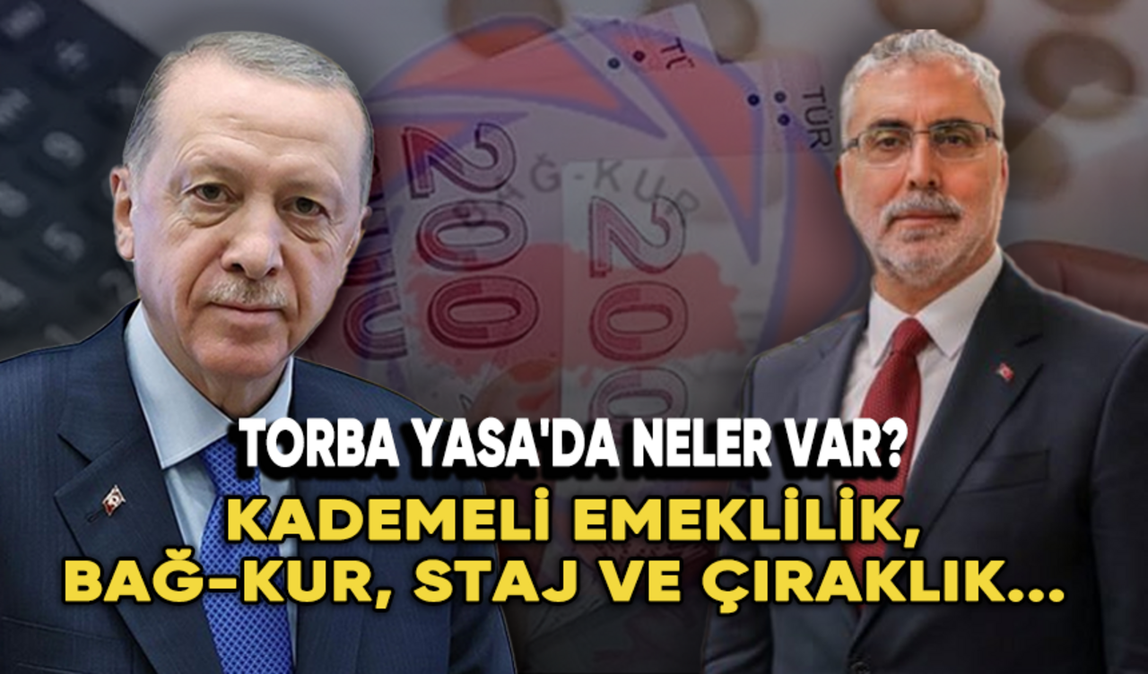 Kademeli emeklilik, Bağ-Kur, staj ve çıraklık... Torba Yasa'da neler var?