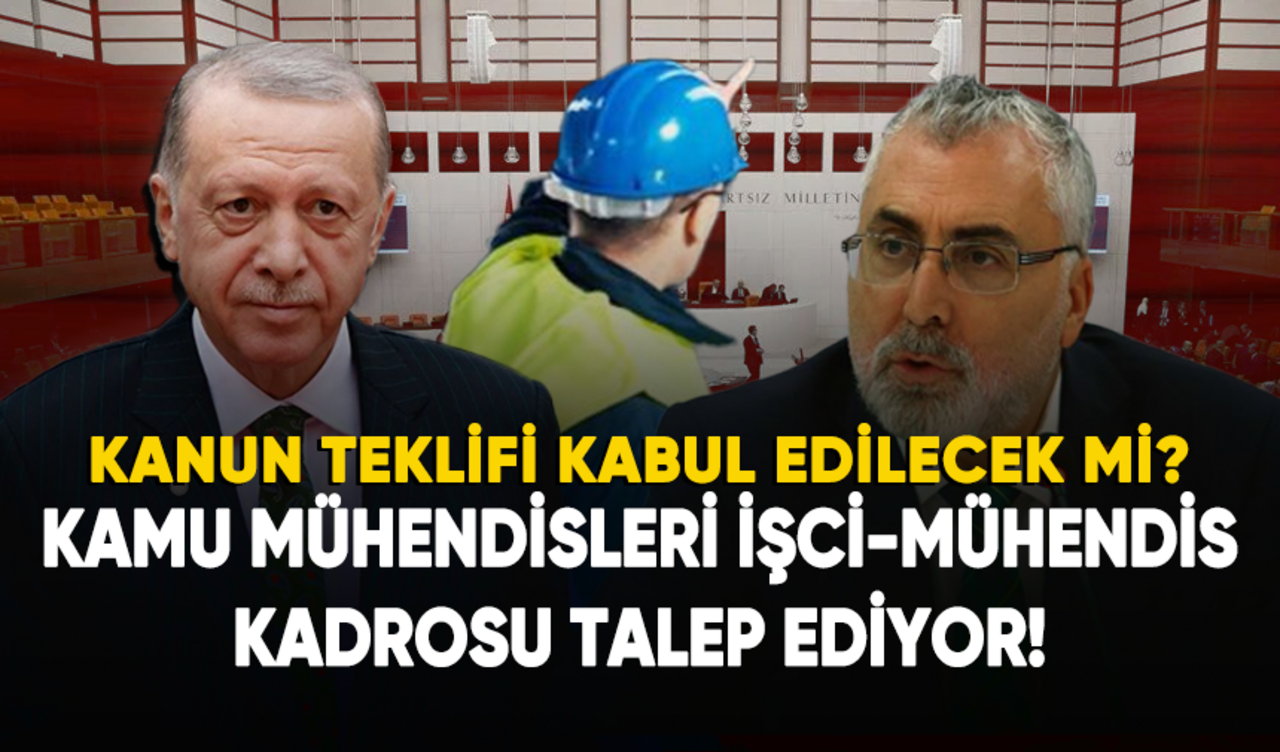 Kamu mühendisleri işçi-mühendis kadrosu talep ediyor!