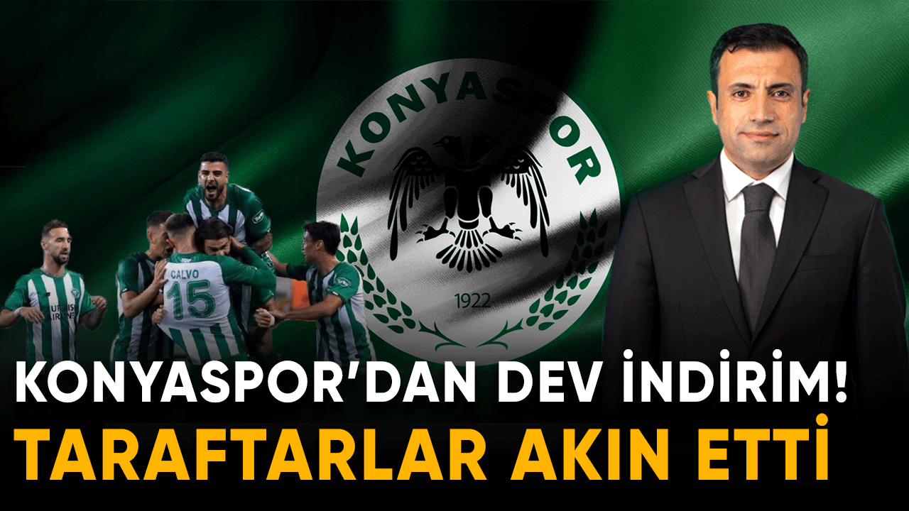 Konyaspor'dan dev indirim! Taraftarlar akın etti