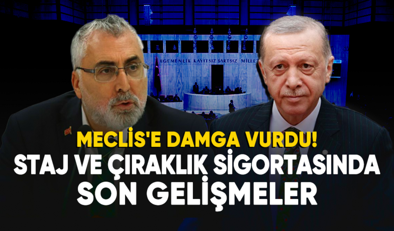 Meclis'e damga vurdu! Staj ve çıraklık sigortasında son gelişmeler...