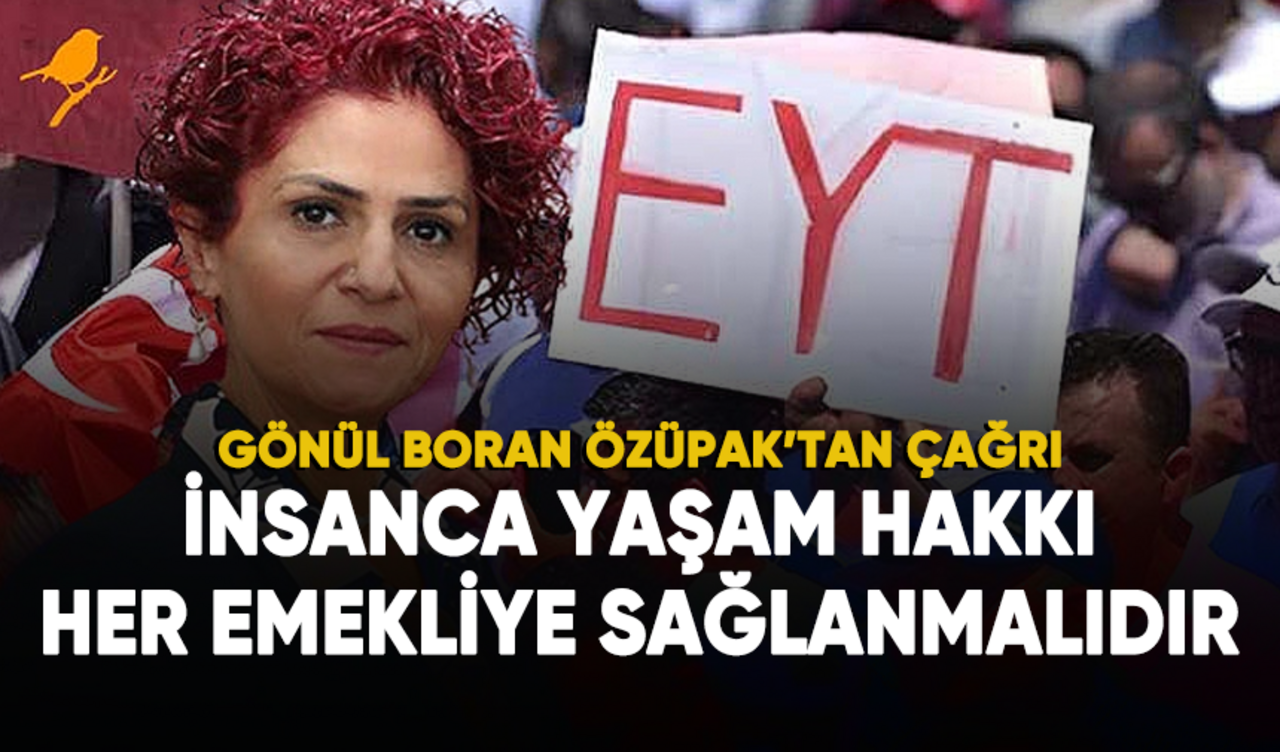 Özüpak: İnsanca yaşam hakkı, her emekliye sağlanmalıdır