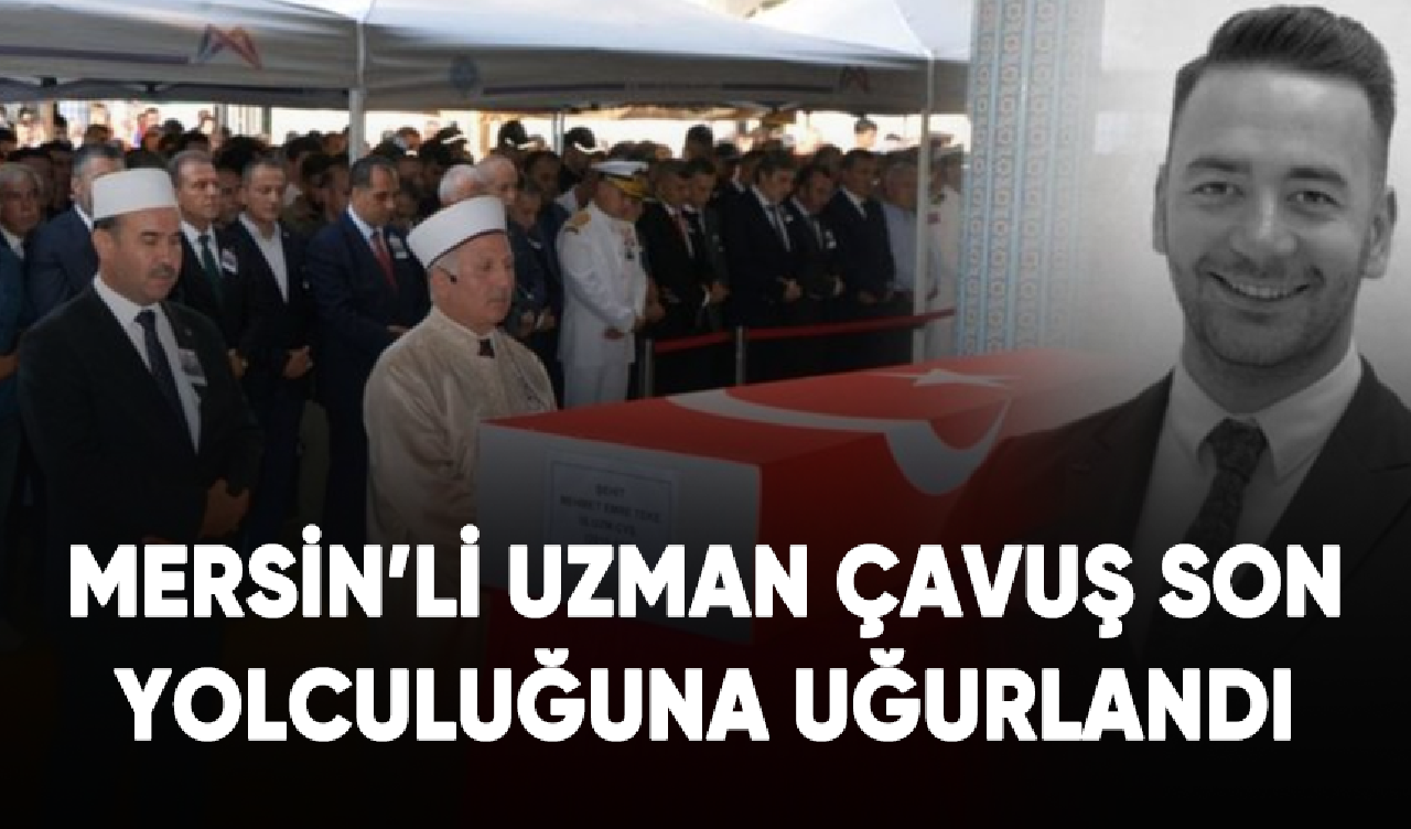 Şehit Uzman Çavuş Mehmet Emre Teke, son yolculuğuna uğurlandı