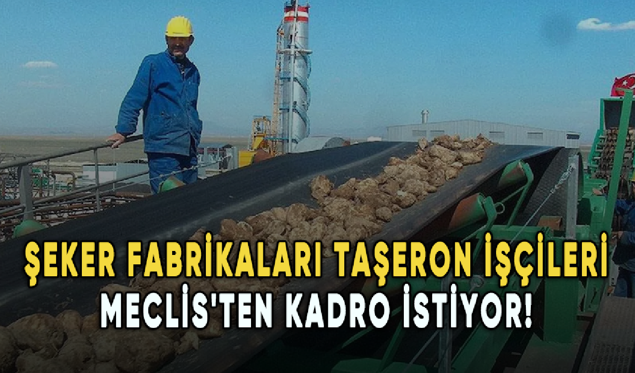 Şeker fabrikaları taşeron işçileri Meclis'ten kadro istiyor!