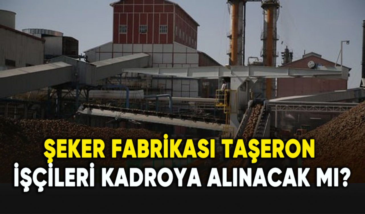 Şeker fabrikası taşeron işçileri kadroya alınacak mı?