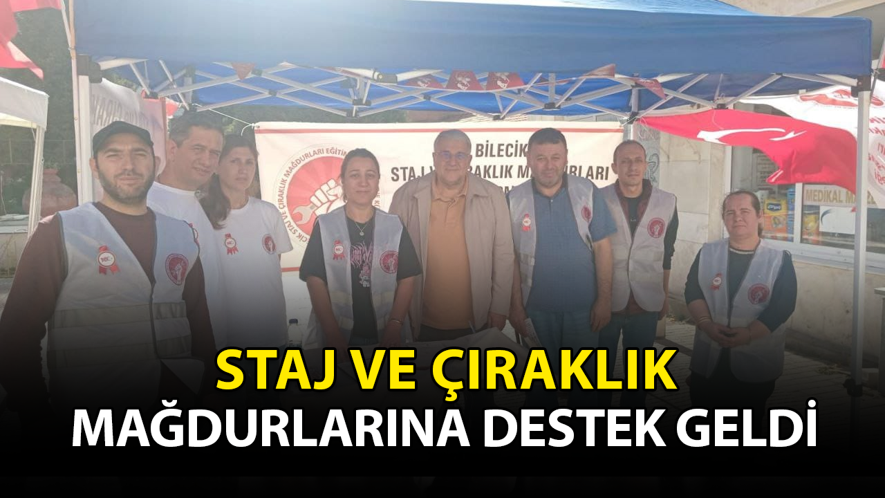 Staj ve Çıraklık mağdurlarına destek geldi