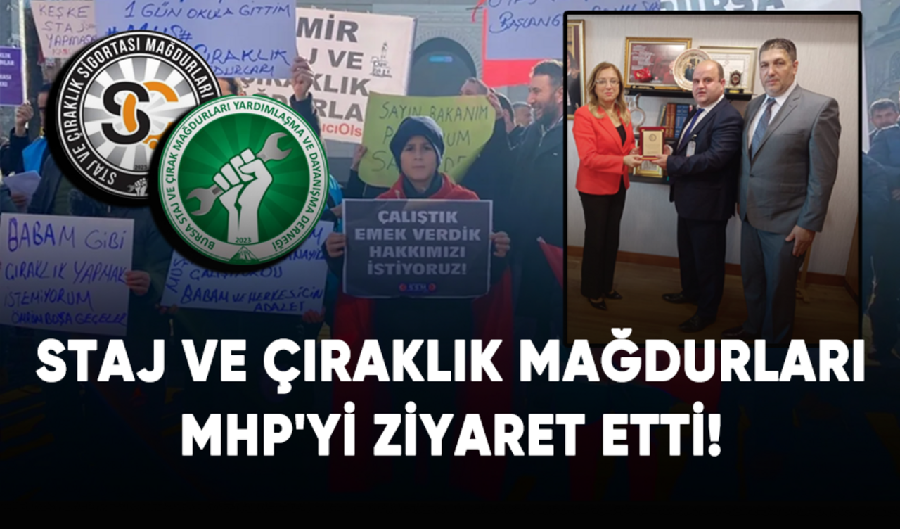 Staj ve çıraklık mağdurlarından MHP'ye ziyaret!