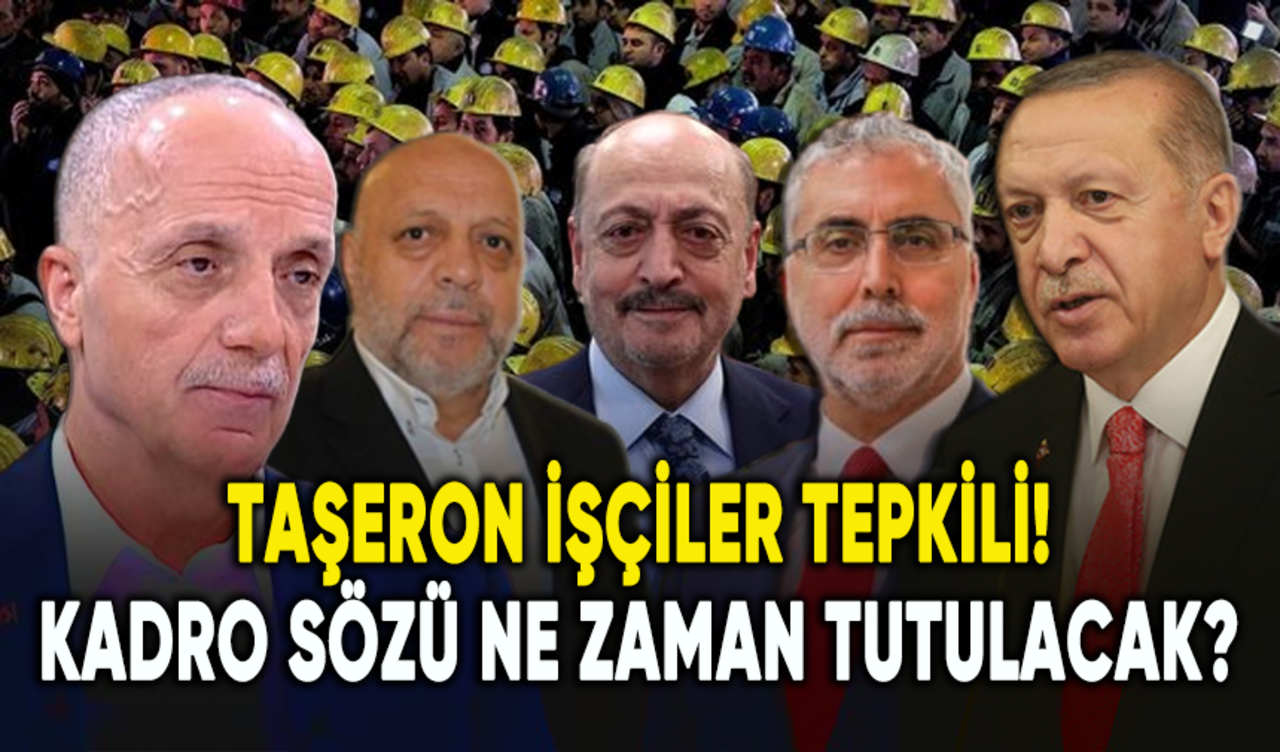 Taşeron işçiler tepkili: Kadro sözü ne zaman tutulacak?