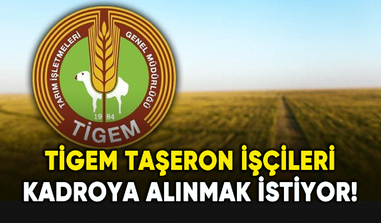 TİGEM taşeron işçileri kadroya alınmak istiyor!