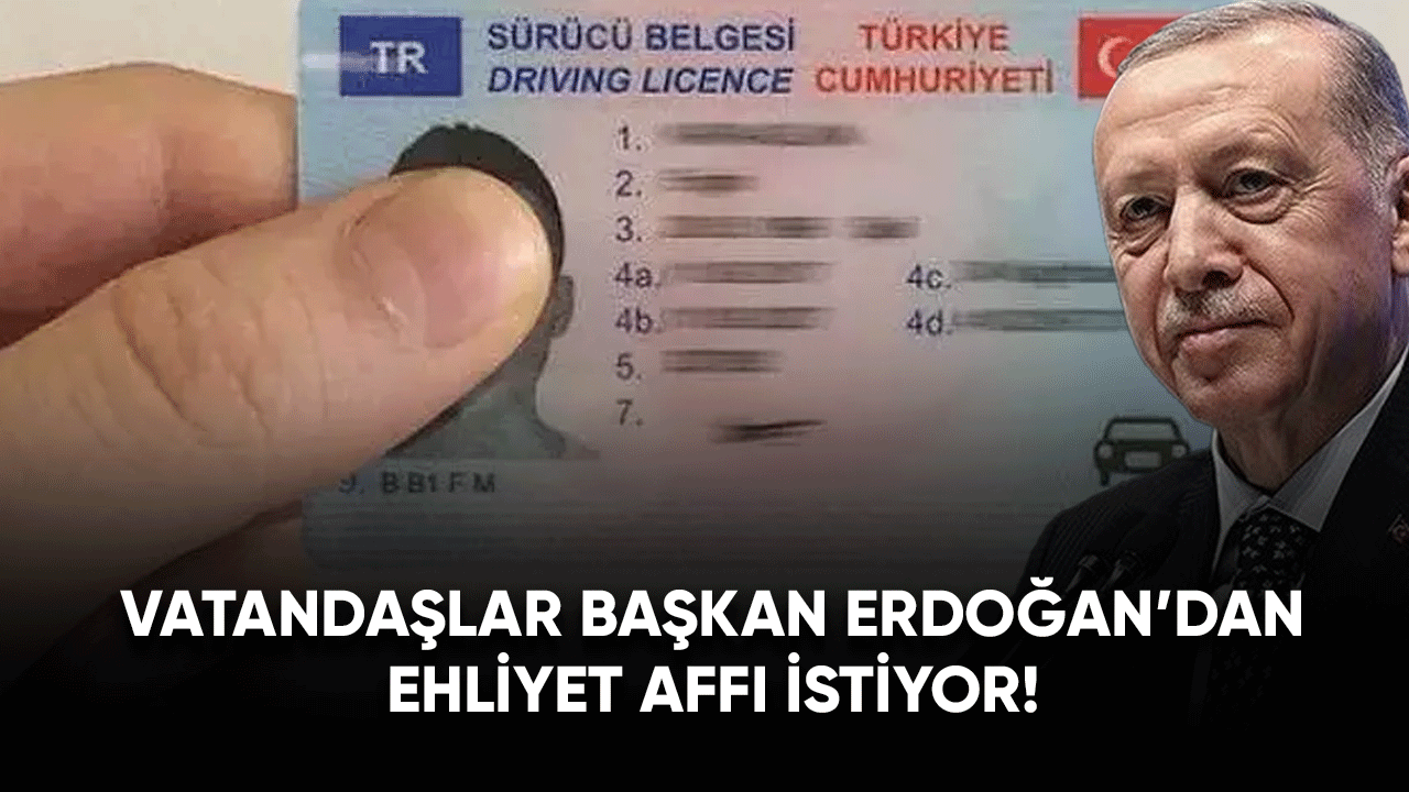 Vatandaşlar Başkan Erdoğan'dan ehliyet affı istiyor