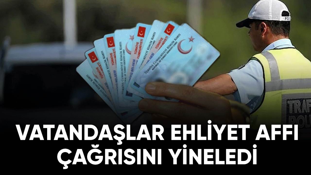 Vatandaşlar ehliyet affı çağrısını yineledi