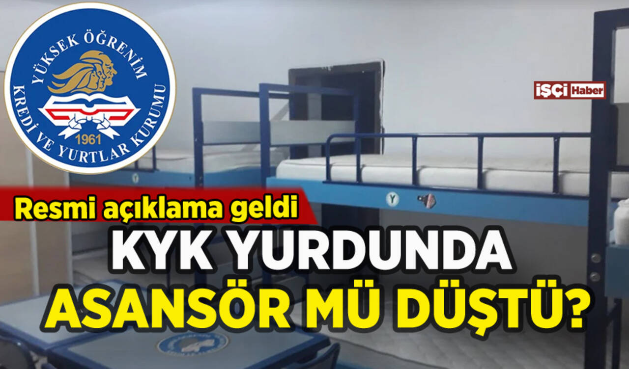 KYK yurdunda yine asansör düştü iddiası: Açıklama geldi