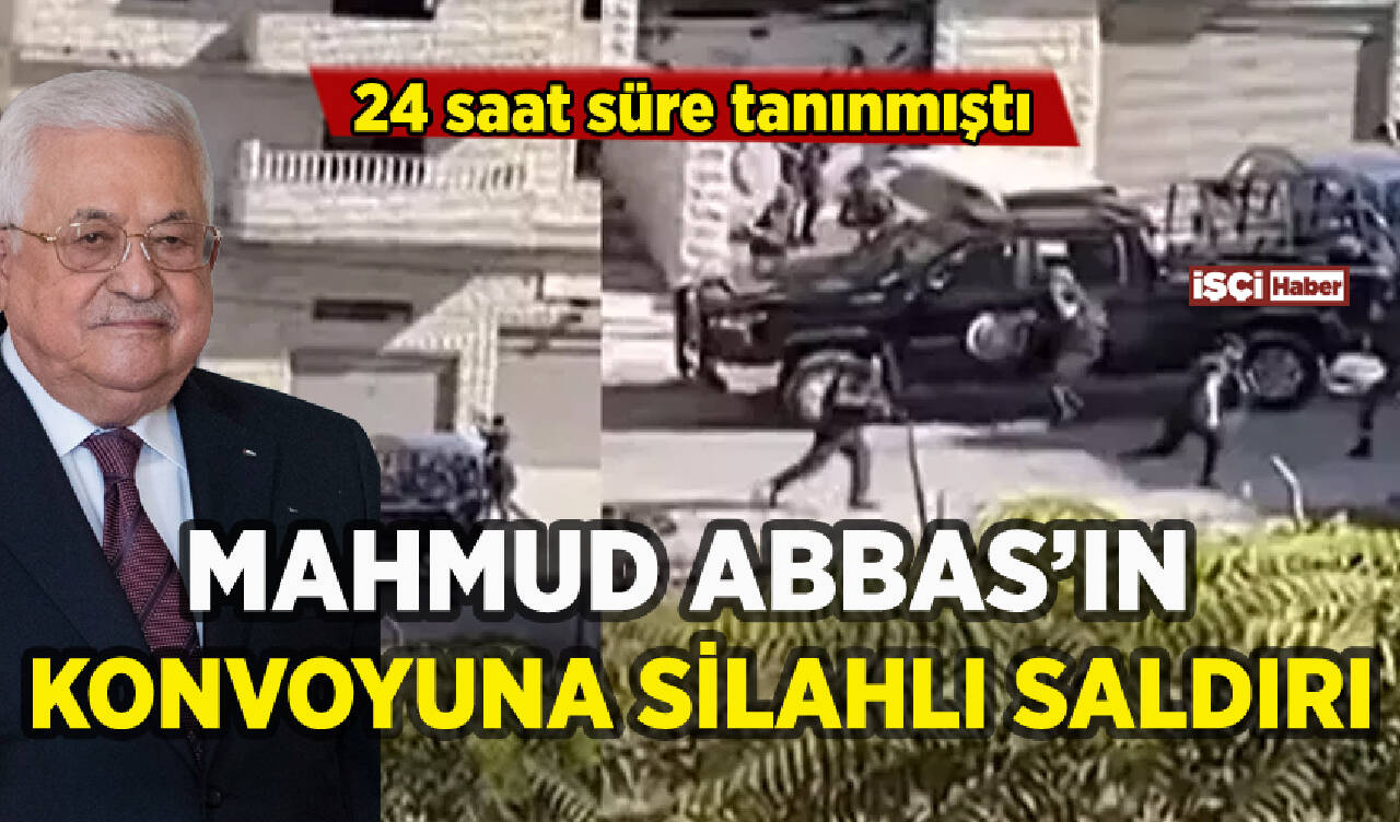 Mahmud Abbas'ın konvoyuna silahlı saldırı