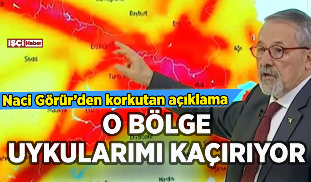 Naci Görür: O bölge uykularımı kaçırıyor