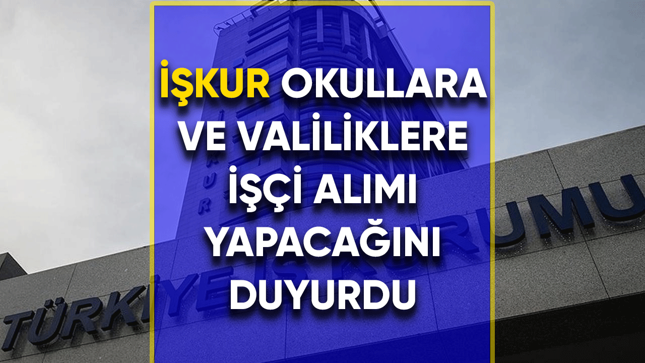 Okullara ve valiliklere TYP işçisi alımı yapılacak