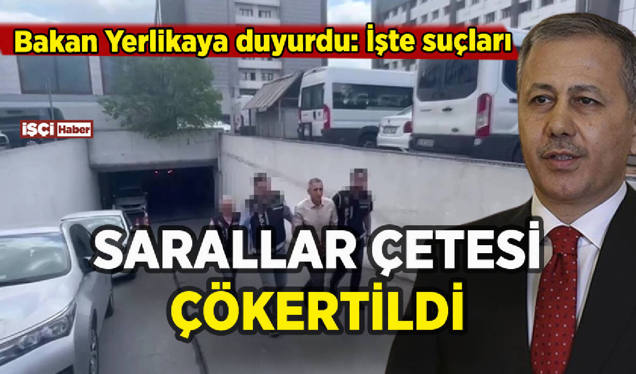 Ali Yerlikaya duyurdu: Sarallar Çetesi çökertildi