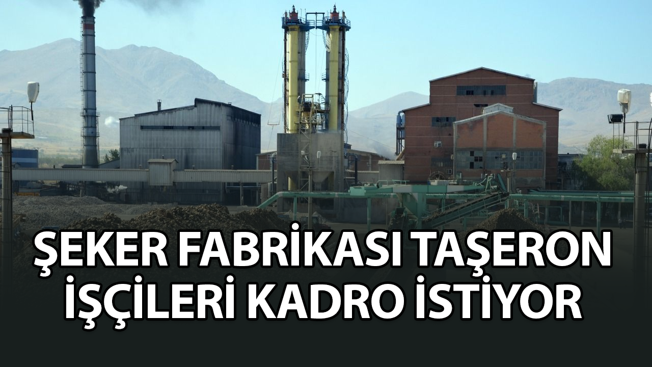 Şeker fabrikası taşeron işçileri kadro istiyor