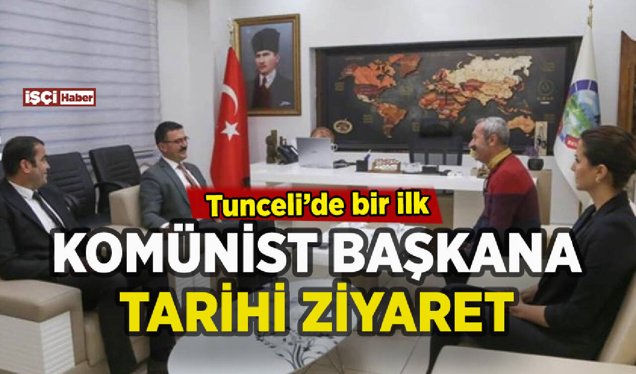 Tunceli'nin komünist başkanına tarihi ziyaret: Bir ilk yaşandı