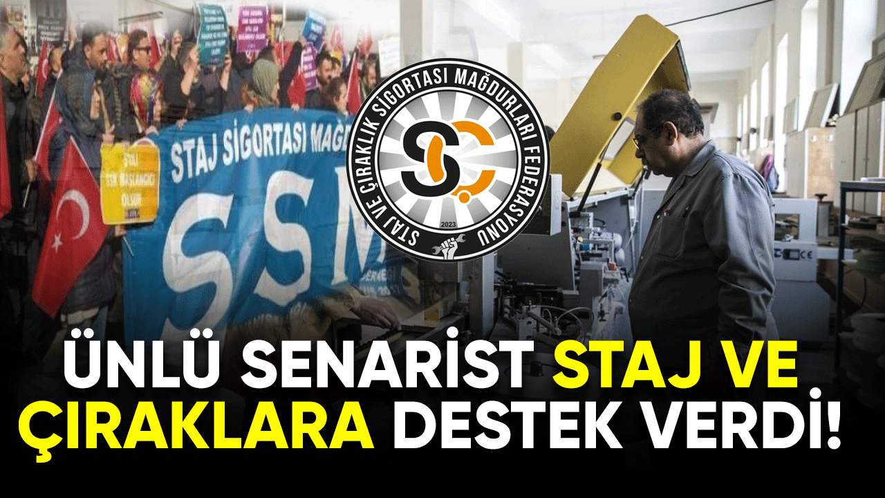 Ünlü senarist Staj ve Çıraklara destek verdi!