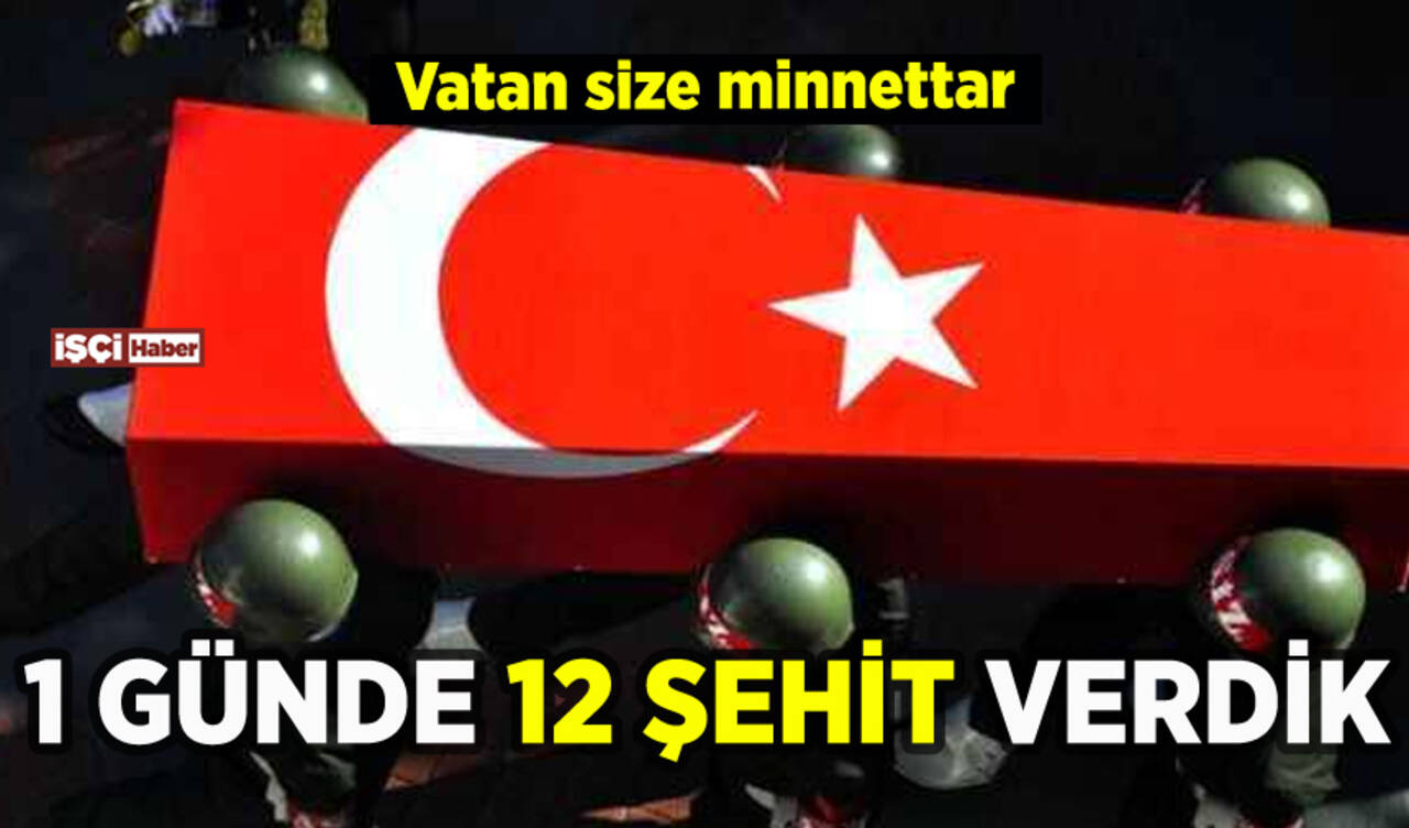 Pençe Kilit'ten kahreden haber: 1 günde 12 şehit verdik