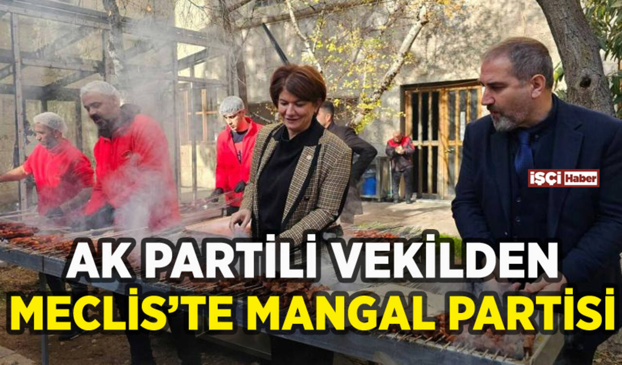 AK Partili vekilden Meclis'te mangal partisi!