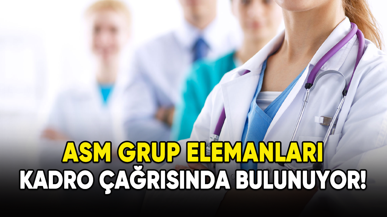 ASM Grup Elemanları kadro çağrısında bulunuyor!