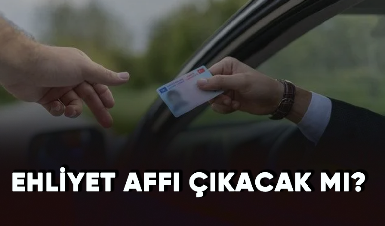 Ehliyet affı çıkacak mı?