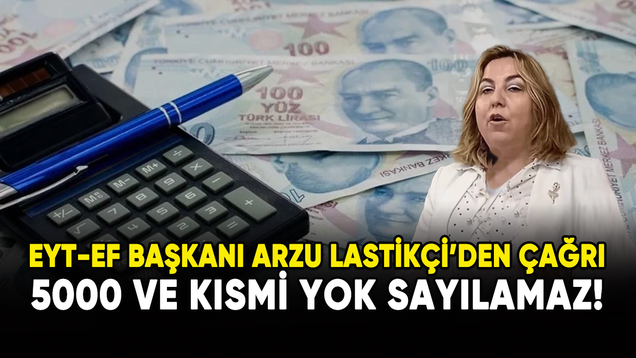 EYT-EF Başkanı Arzu Lastikçi'den çağrı: 5000 ve kısmi yok sayılamaz!