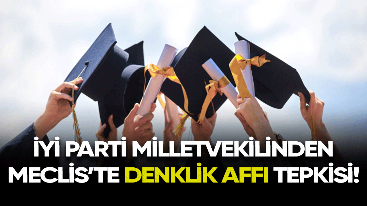 İyi Parti Milletvekilinden Meclis'te denklik affı tepkisi!