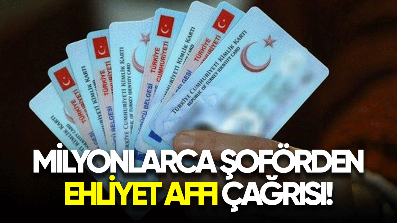 Milyonlarca sürücüden ehliyet affı çağrısı!