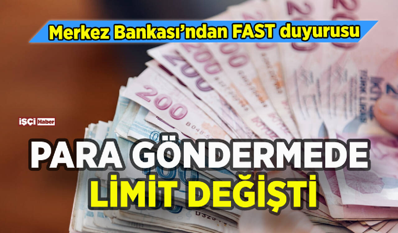 Bankadan para gönderecekler dikkat: FAST'te limit değişti