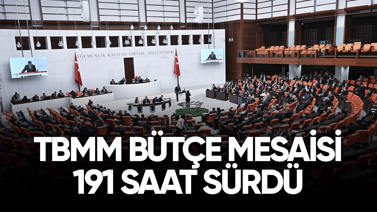 TBMM'de  bütçe mesaisi 191 saat sürdü