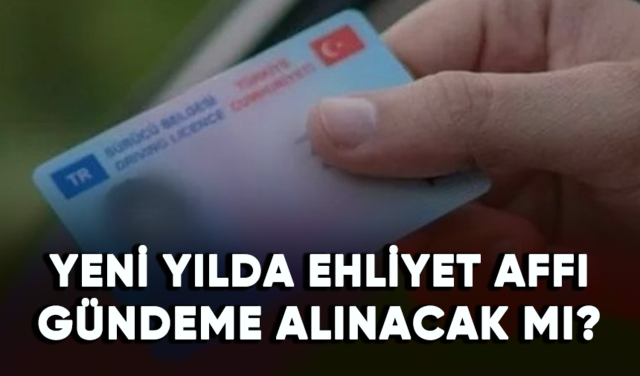 Yeni yılda ehliyet affı gündeme alınacak mı?