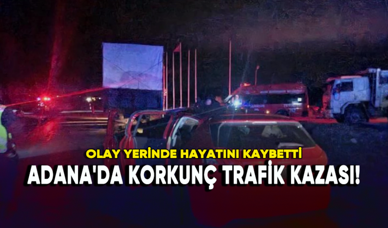 Adana'da korkunç trafik kazası!