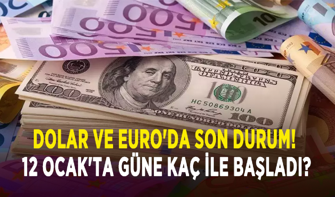 Dolar ve Euro'da son durum! 12 Ocak'ta güne kaç ile başladı?