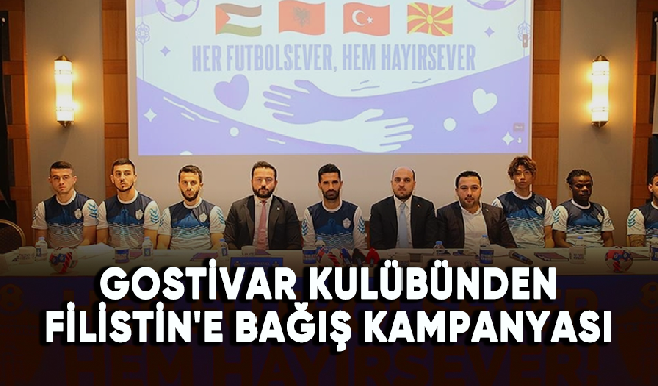 Gostivar Kulübünden Filistin'e bağış kampanyası