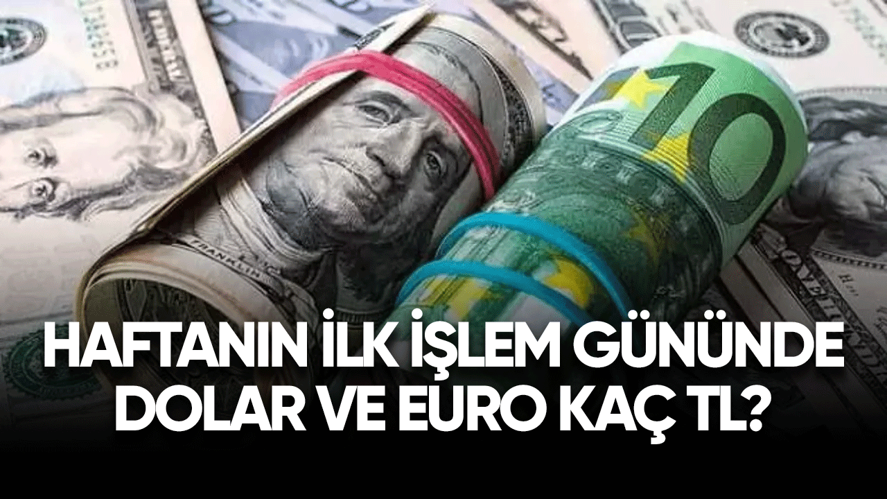 Haftanın ilk gününde Dolar ve Euro kaç TL?