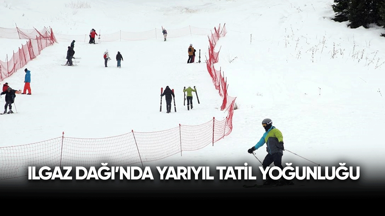 Ilgaz Dağı'nda yarıyıl tatili yoğunluğu