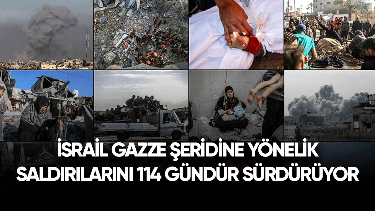 İsrail Gazze Şeridi'ne saldırılarını 114 gündür aralıksız sürdürüyor