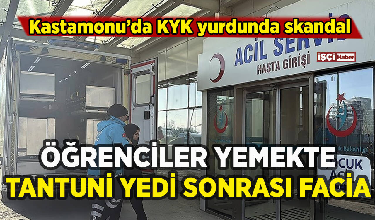 Kastamonu'da öğrenciler tantuni yedi sonrası facia