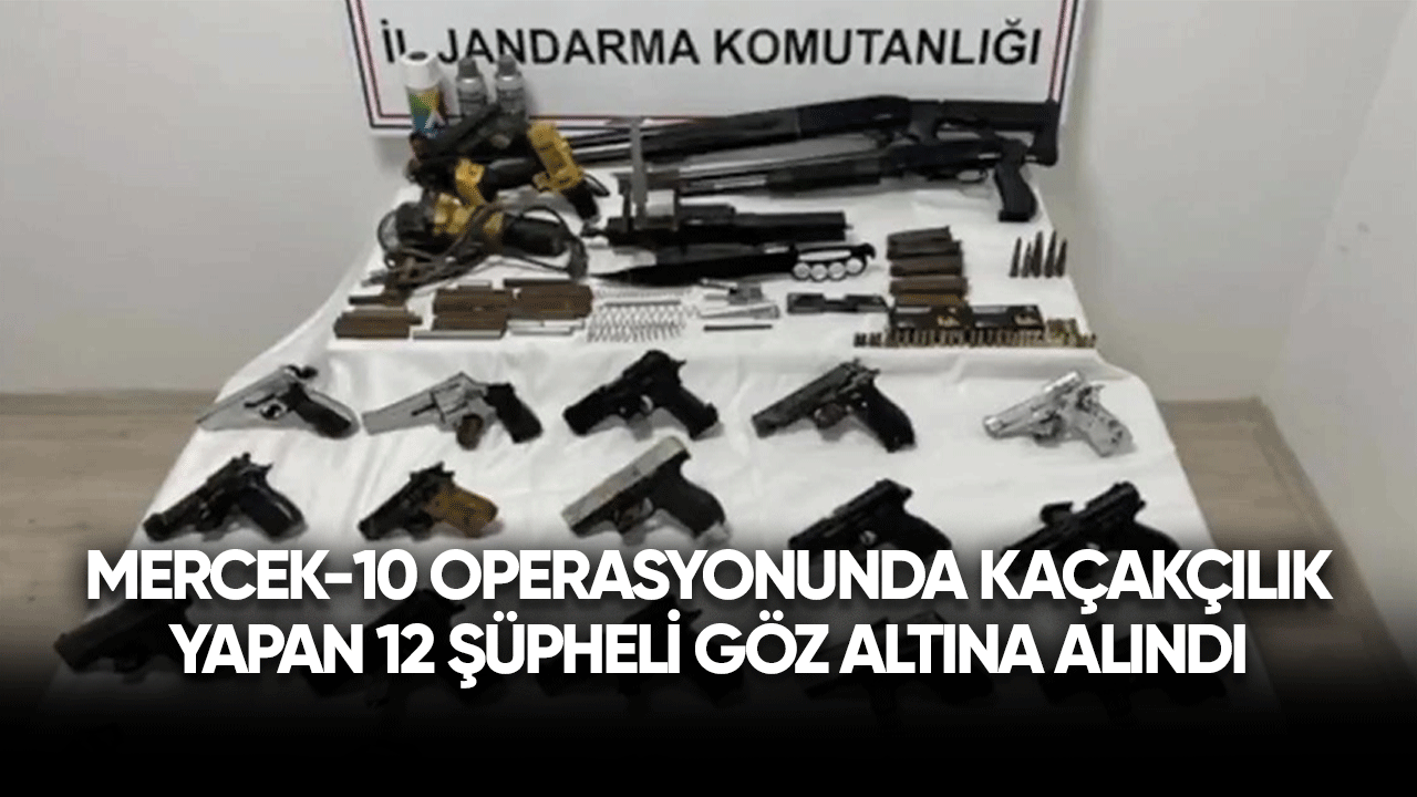 Mercek-10 operasyonunda kaçakçılık yapan 12 şüpheli gözaltına alındı