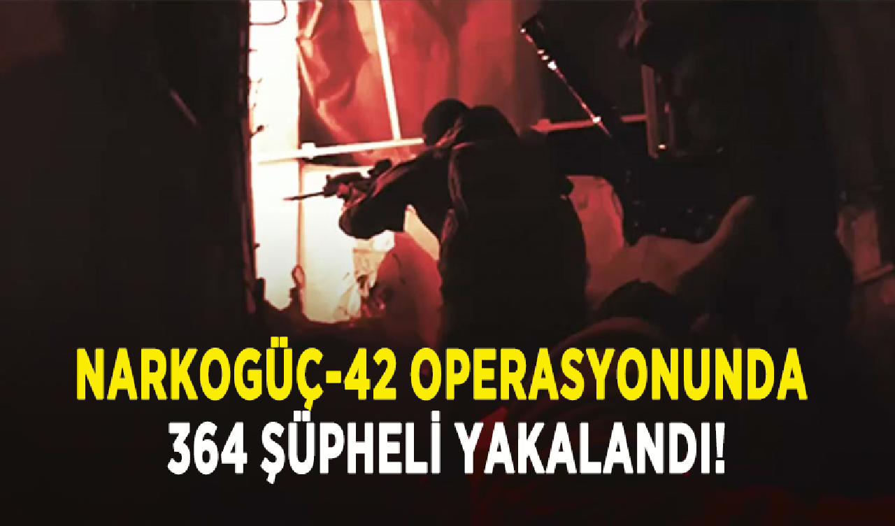 Narkogüç-42 operasyonunda 364 şüpheli yakalandı!