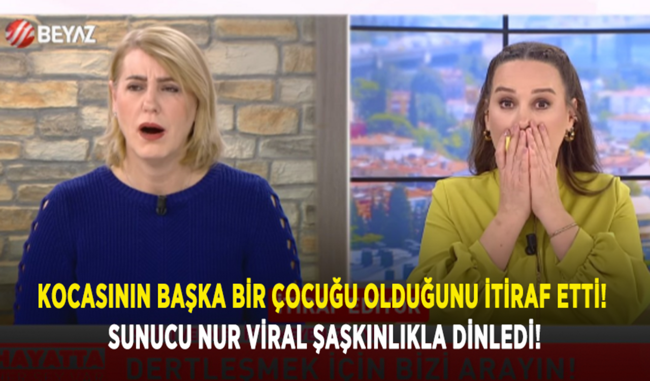 Kocasının başka bir çocuğu olduğunu itiraf etti! Sunucu Nur Viral şaşkınlıkla dinledi!