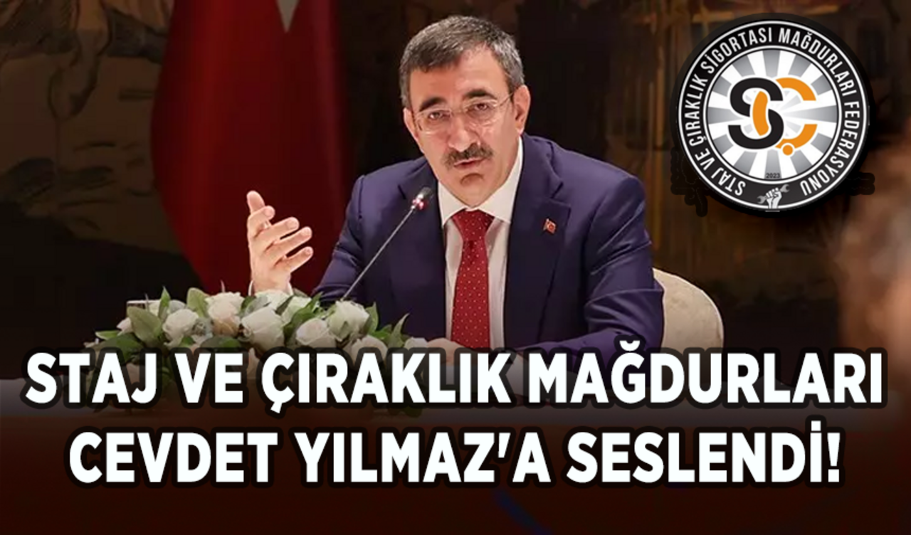 Staj ve çıraklık mağdurları Cumhurbaşkanı Yardımcısı Cevdet Yılmaz'a seslendi!