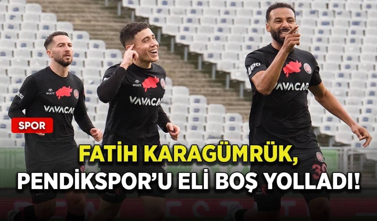 Fatih Karagümrük, Pendikspor’u eli boş yolladı!