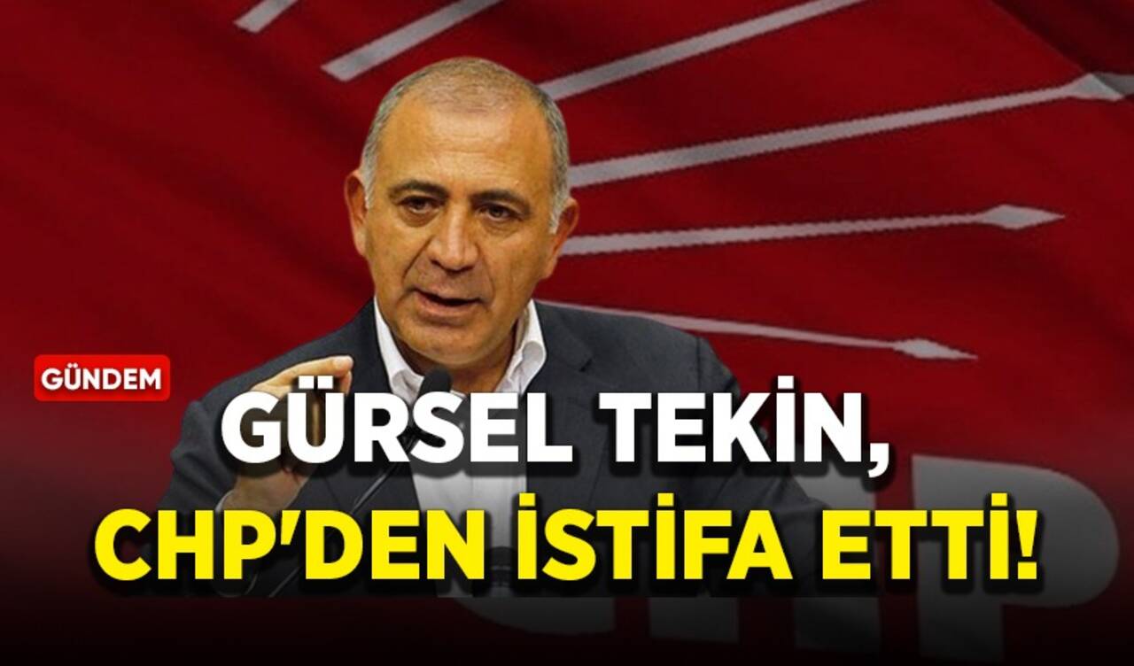 Gürsel Tekin, CHP'den istifa etti