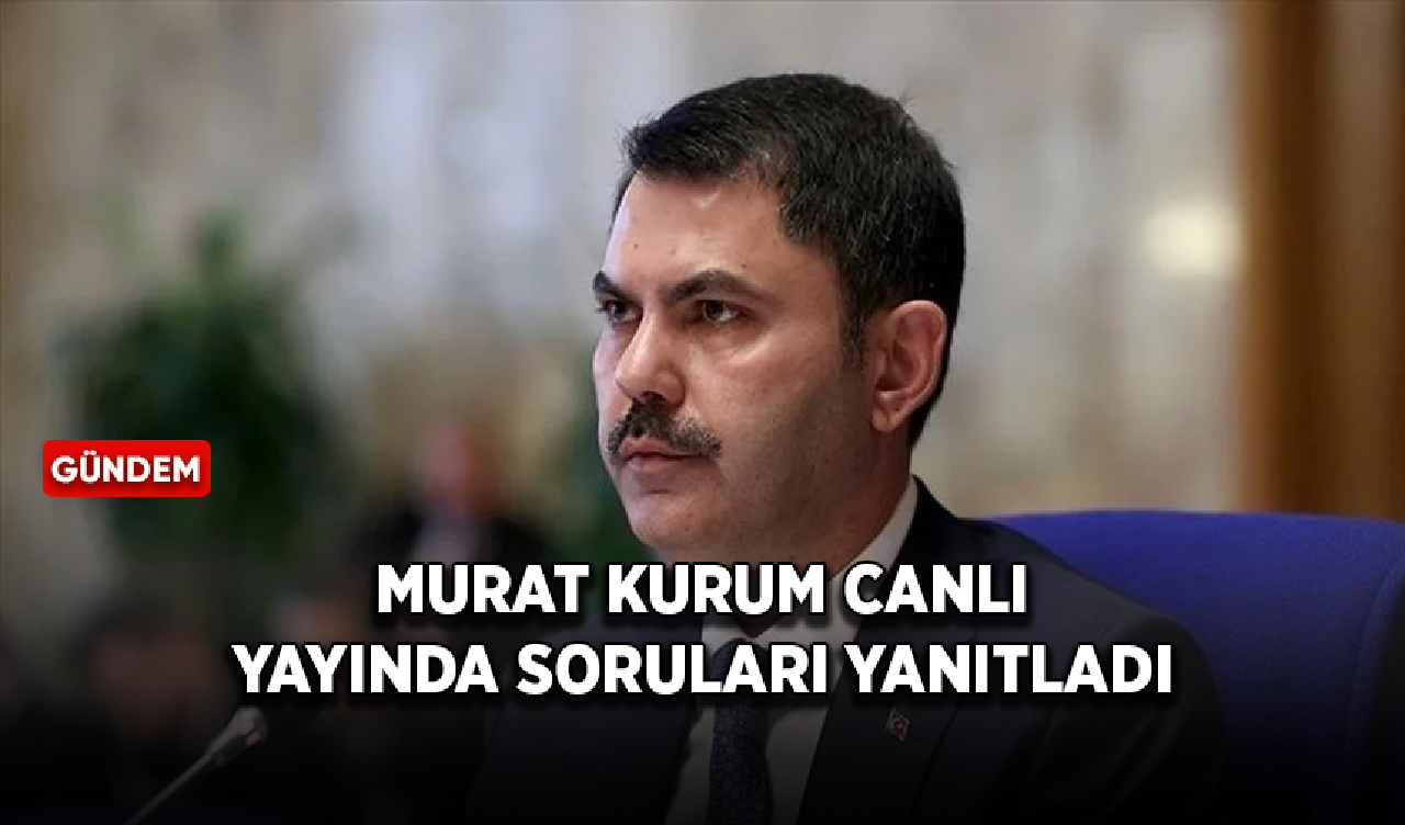 İBB Başkan adayı Kurum canlı yayında soruları yanıtladı